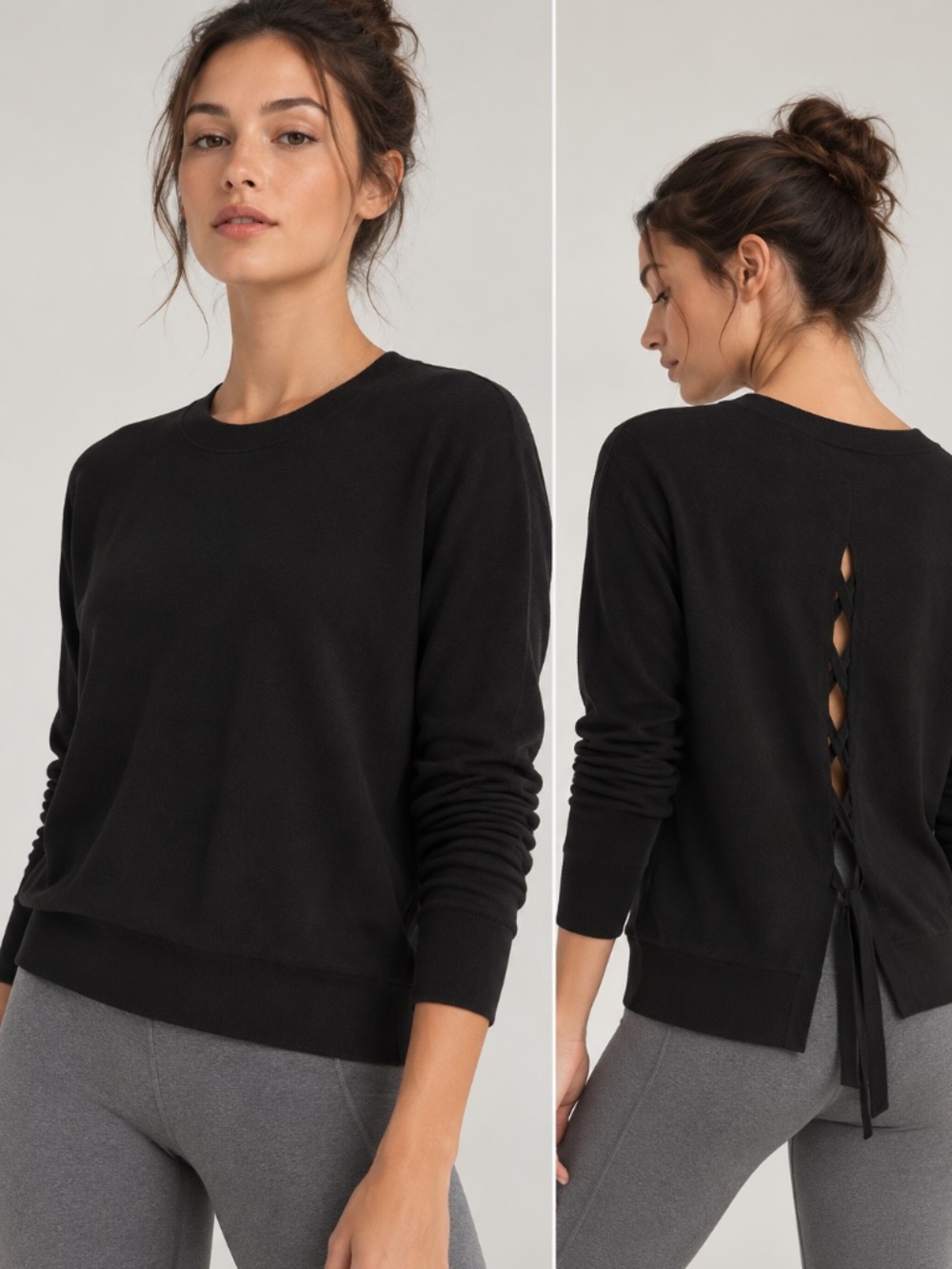 Lululemon Tied To You Sweater in Black - Size 4